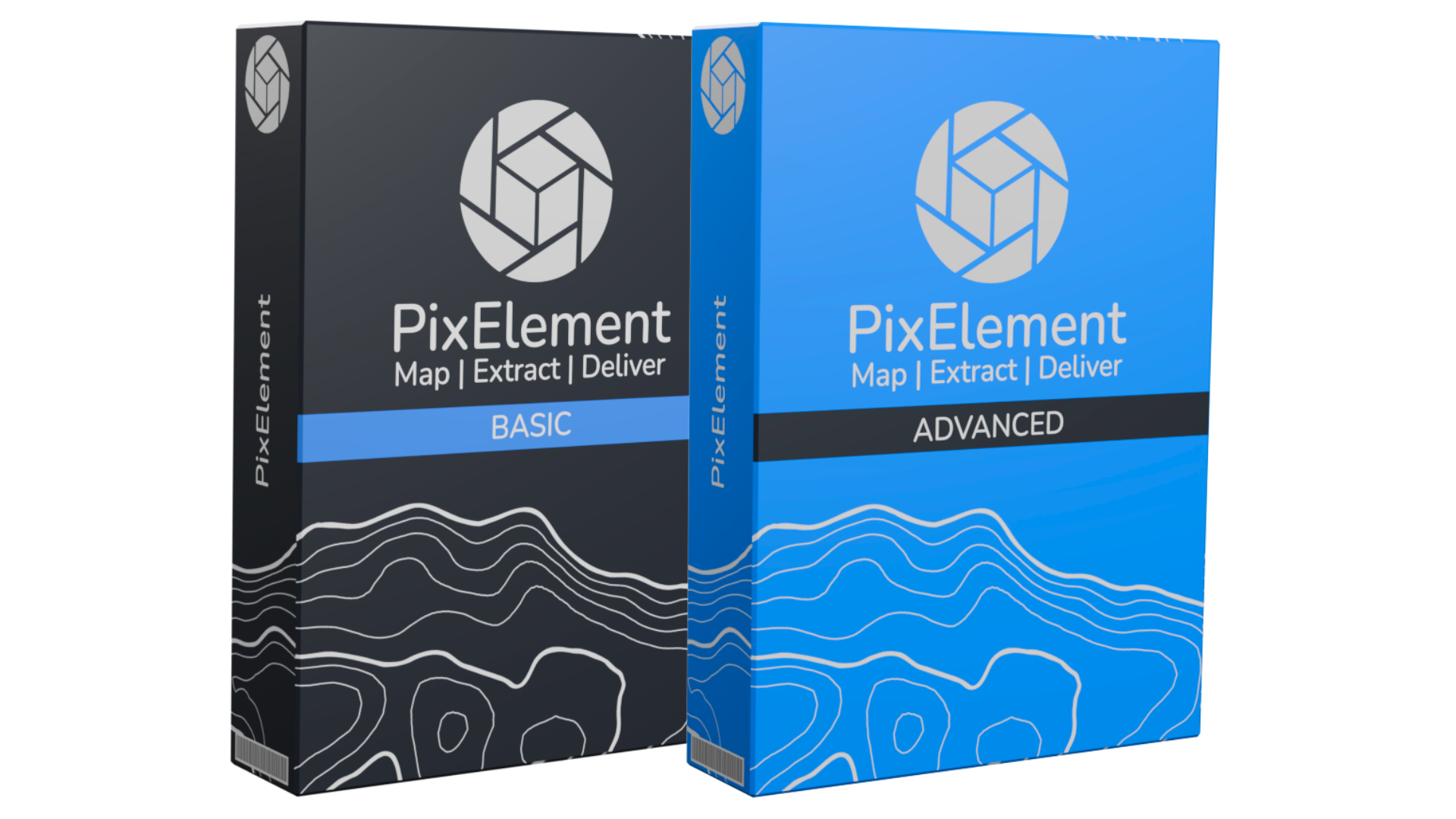 {PixElement Software Boxes}