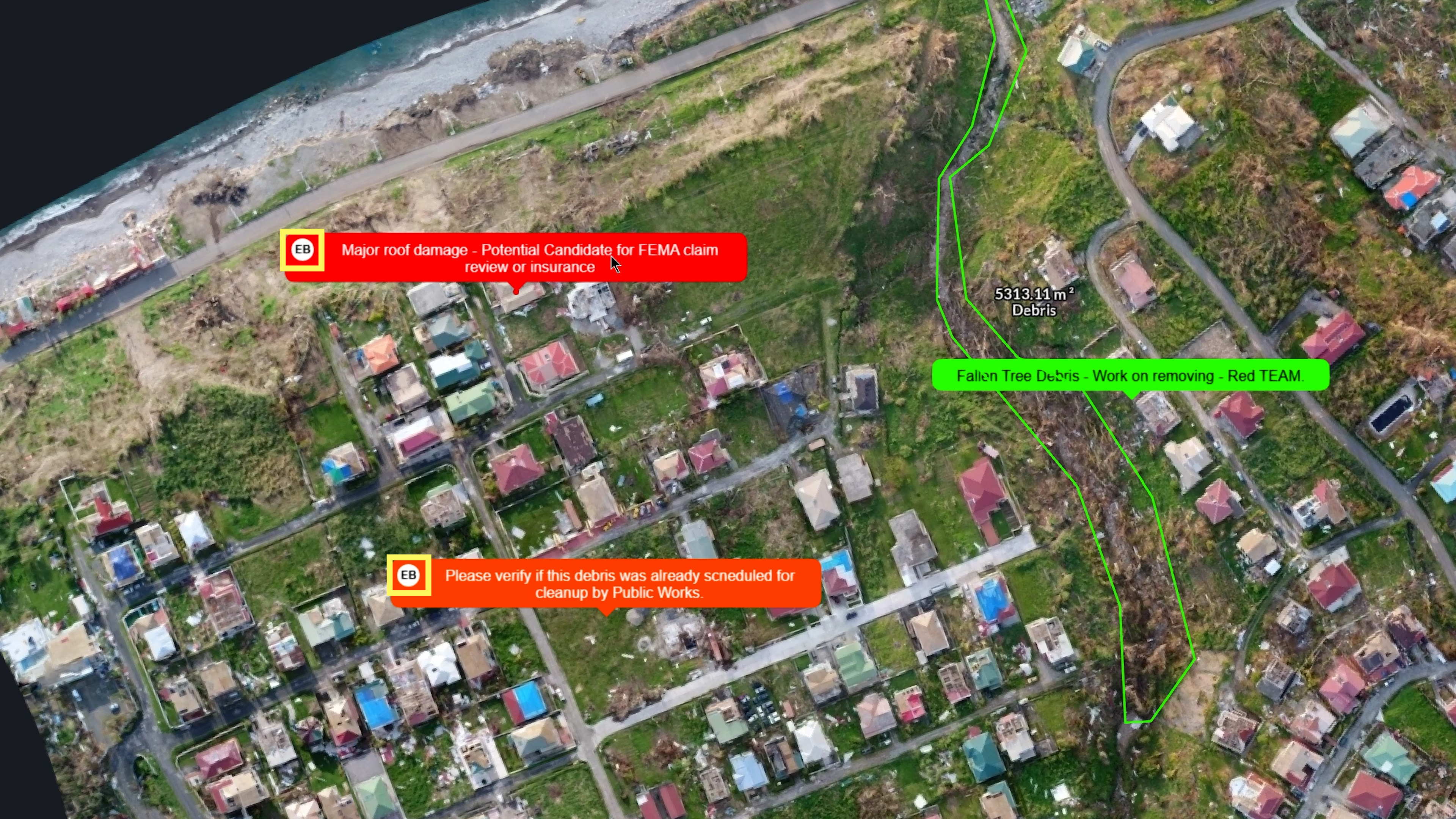 Email example of project sharing