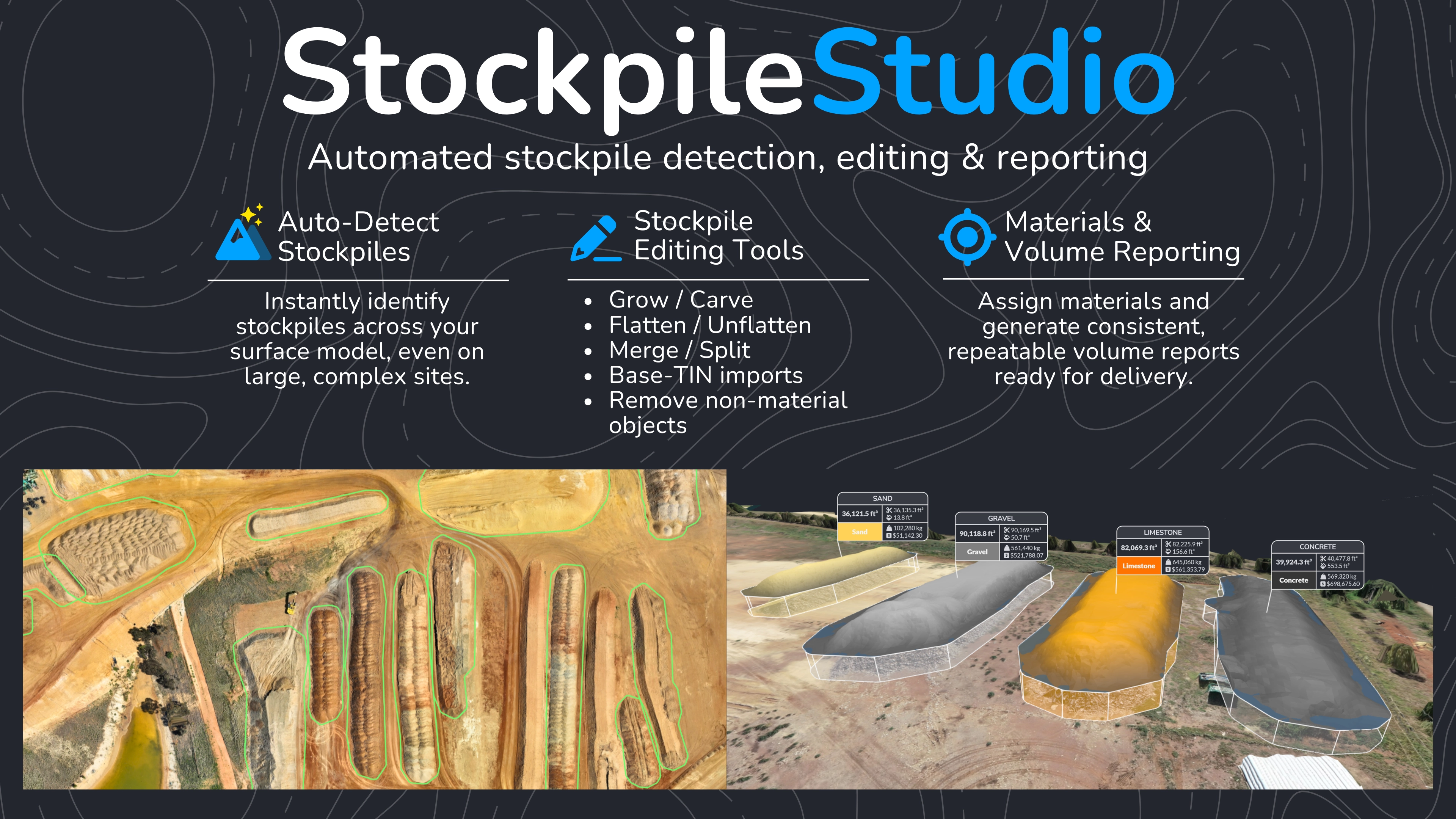 Stockpile Studio Features